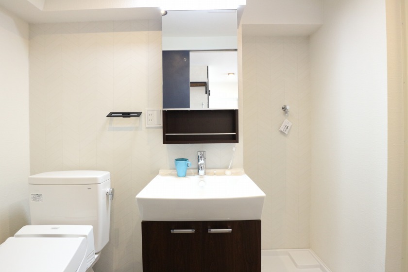 ドミプレリュード久米川_化粧洗面台とトイレ02After