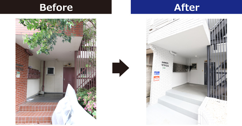 メゾンマリミエ外装01BeforeAfter